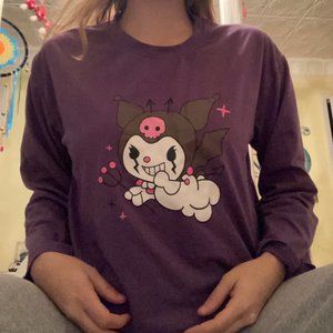 Purple Kuromi long-sleeved top!